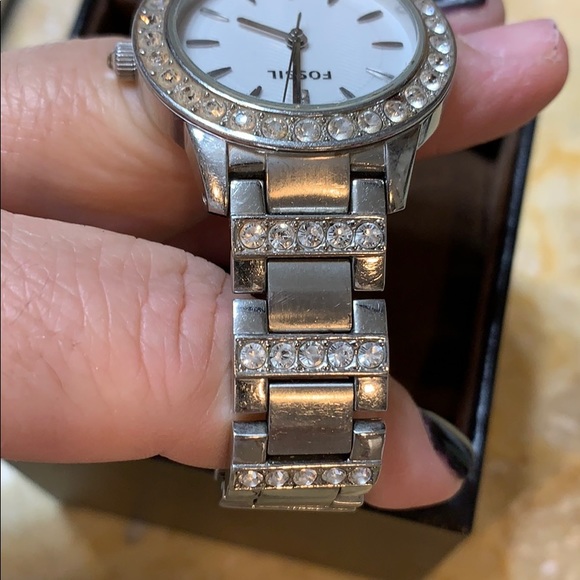 Fossil Silver Rhinestone Watch - Picture 3 of 3